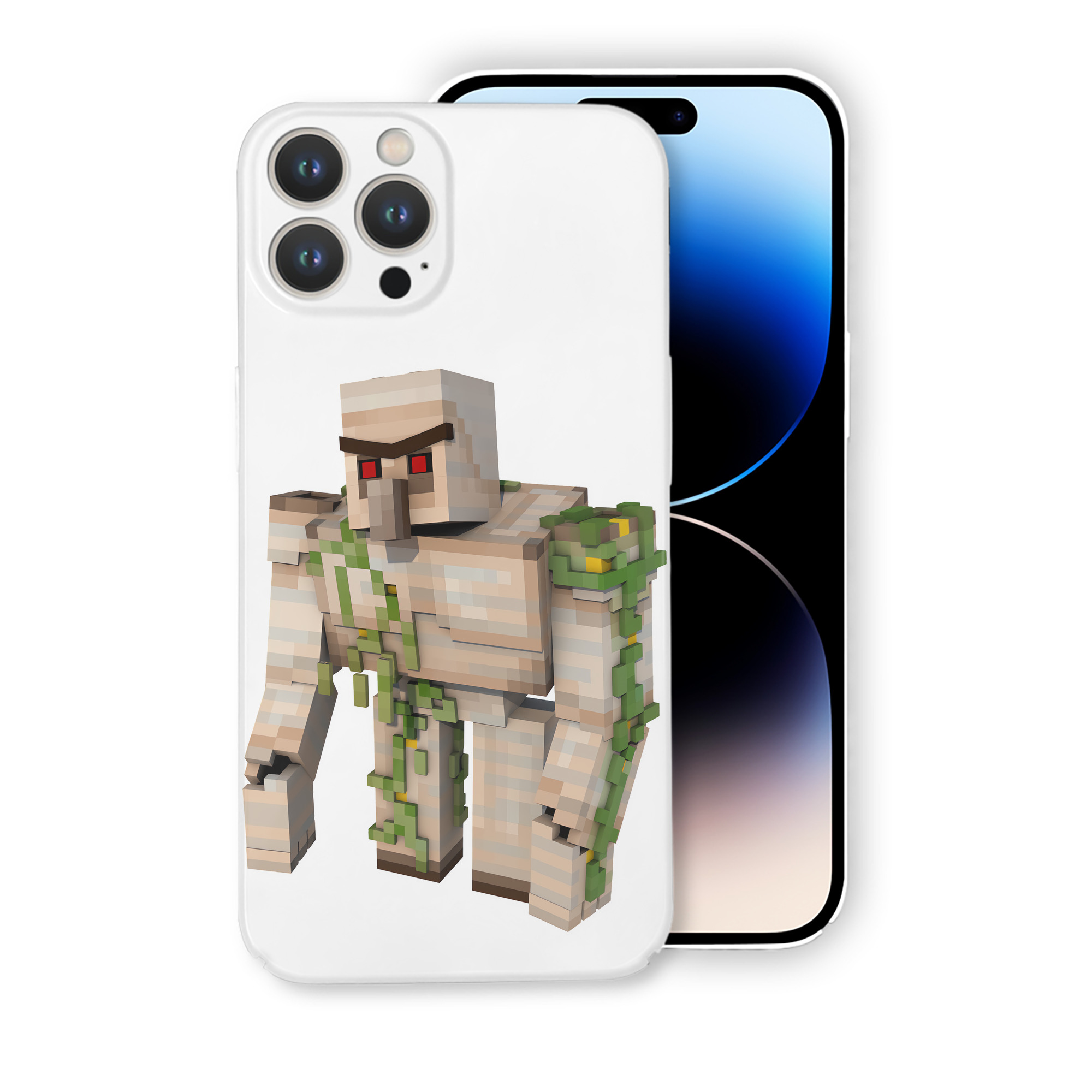 （画像用） マインクラフト ブロックの世界 Minecraft MC Block world 【iPhone 14シリーズ対応】ハードケース